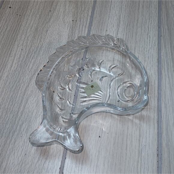 Vintage Fish Shaped Glass Dish Catch All Studio Nova Japan Small Bowl Art Glass - Picture 3 of 11